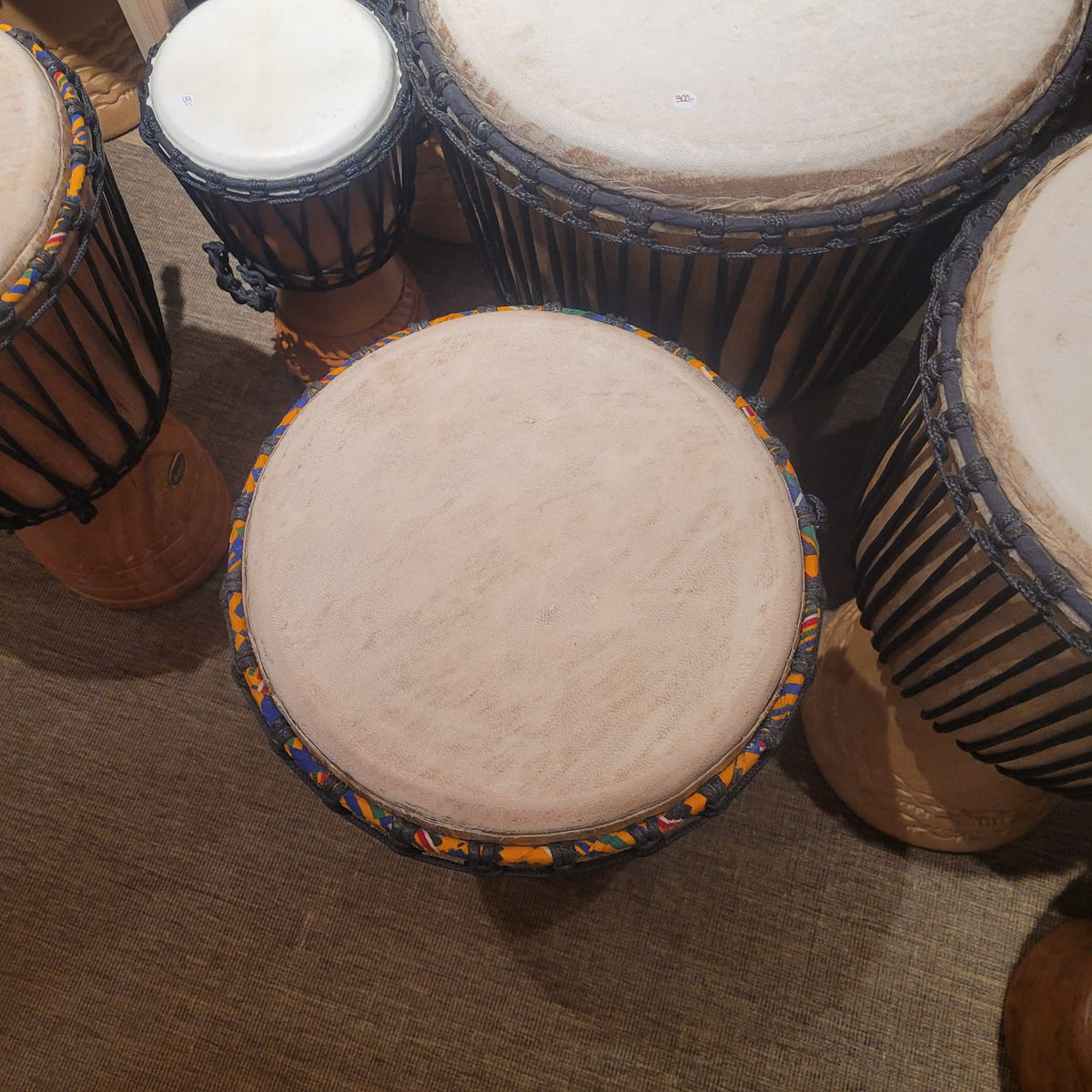 Djembé from Ghana, Ø 31 cm, H 58 cm
