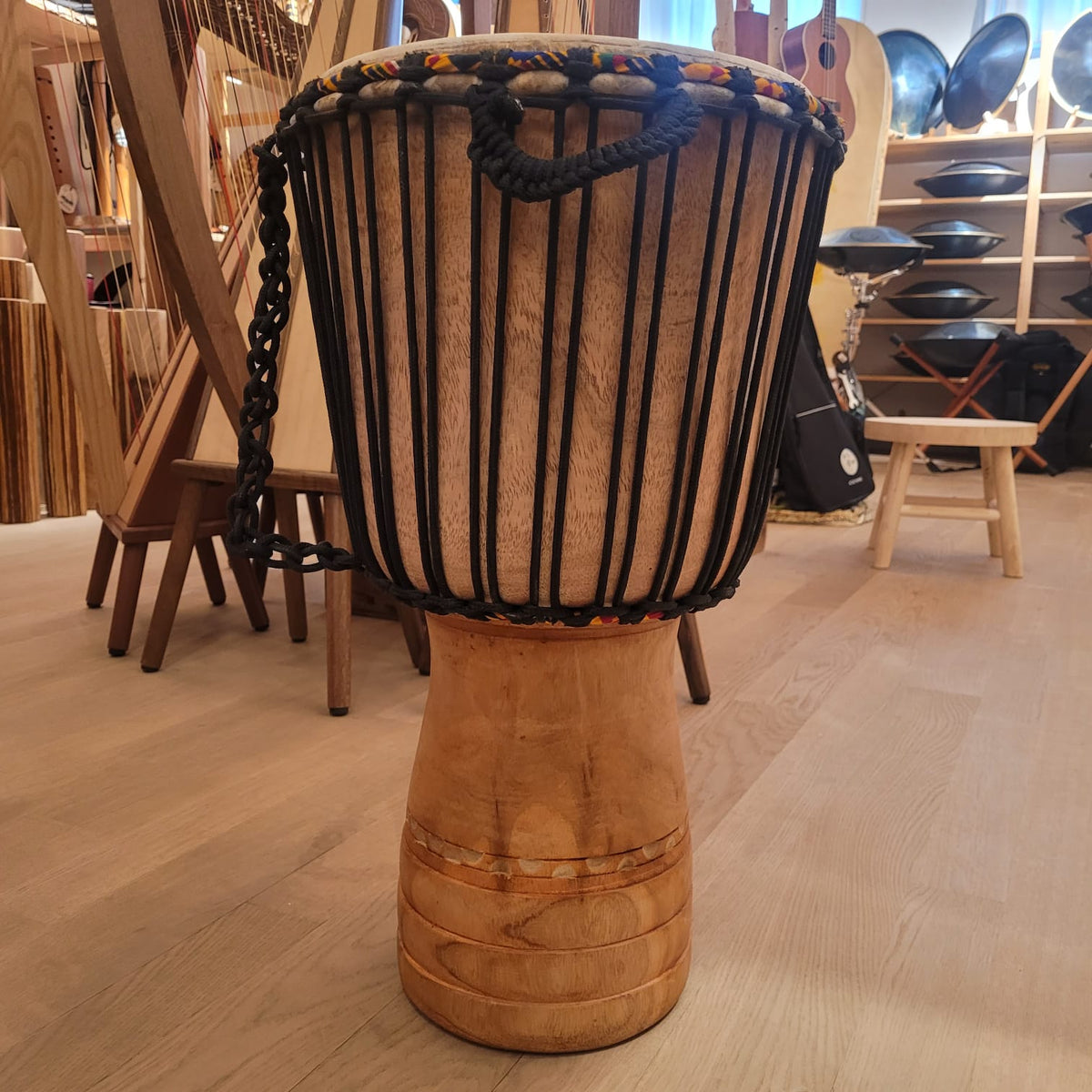 Djembé from Ghana, Ø 32 cm, H 56