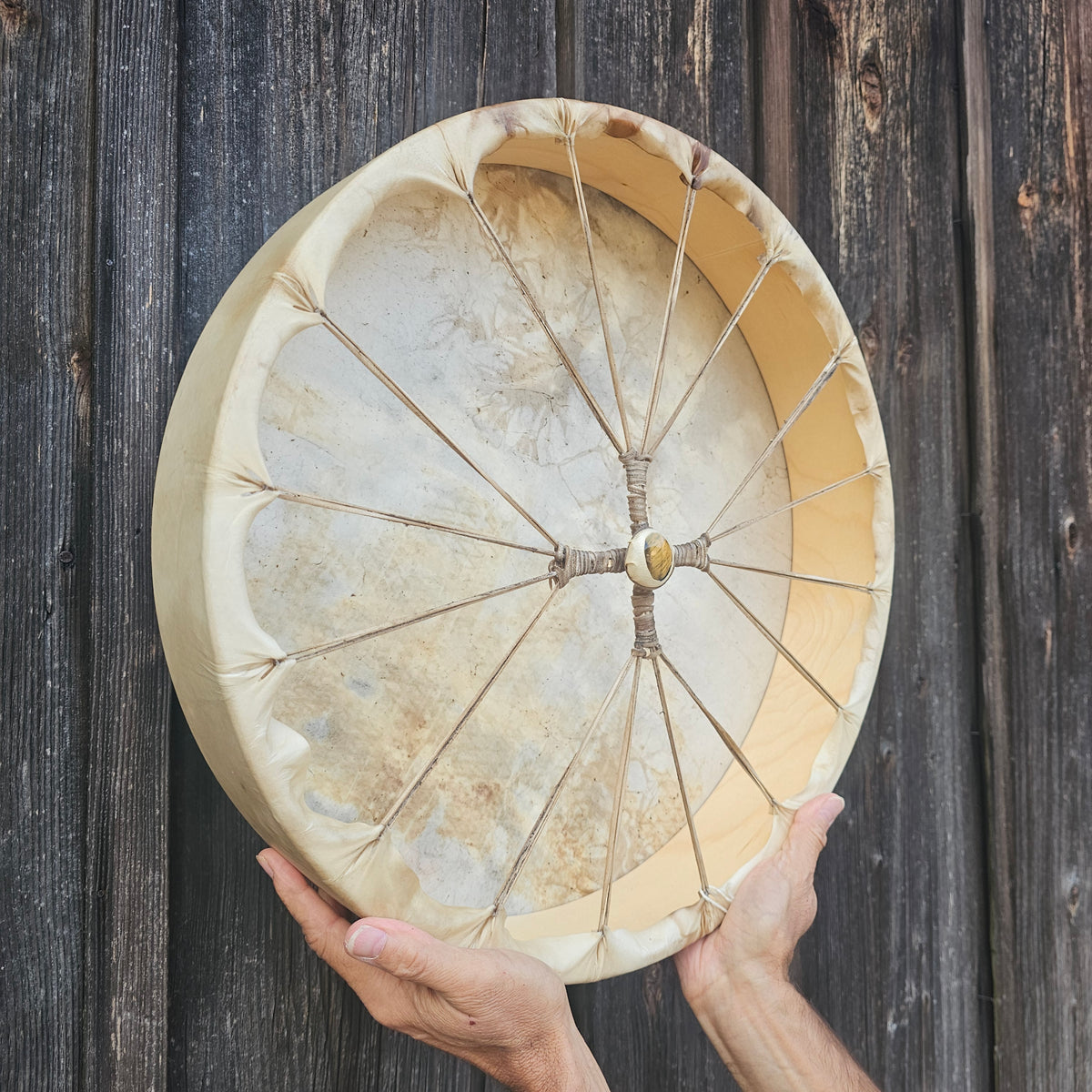 Tambour chamanique « Pleine Lune », ø 46 cm | Cerf | Bouleau