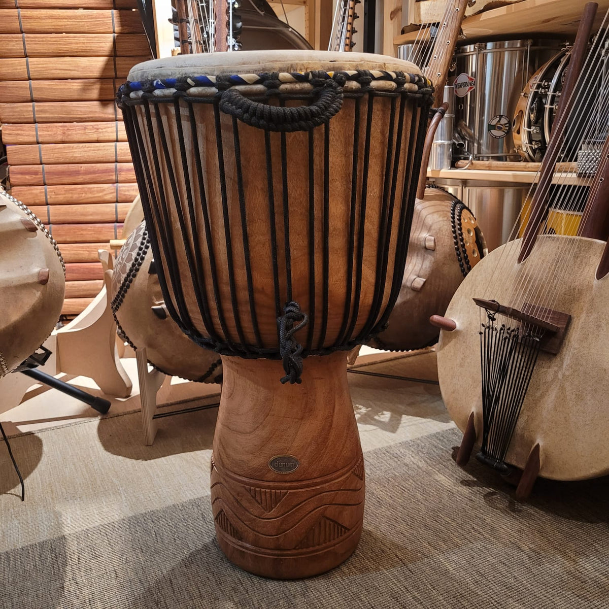 Djembé du Ghana, Ø 37 cm, H 63 cm
