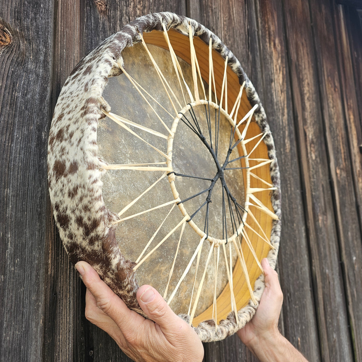 Tambour rituel ø 45 cm - peau de vache