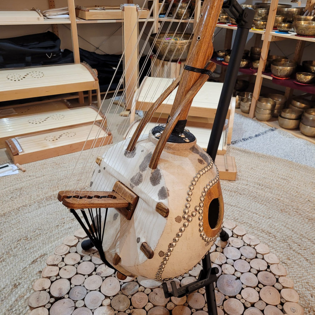 Kamelen Goni 16-string from Mali with bag
