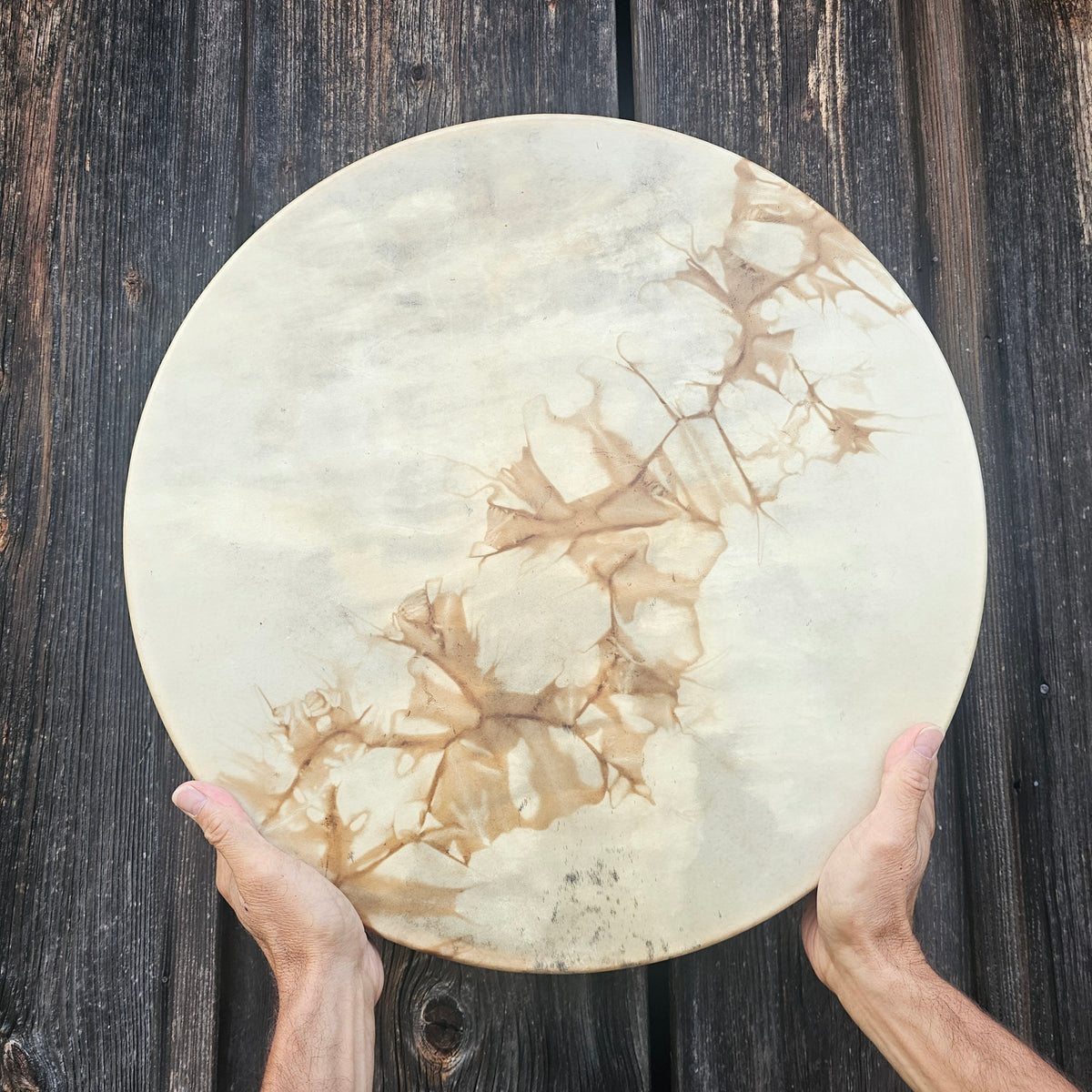 Tambour chamanique « Pleine Lune », ø 46 cm | Cerf | Bouleau