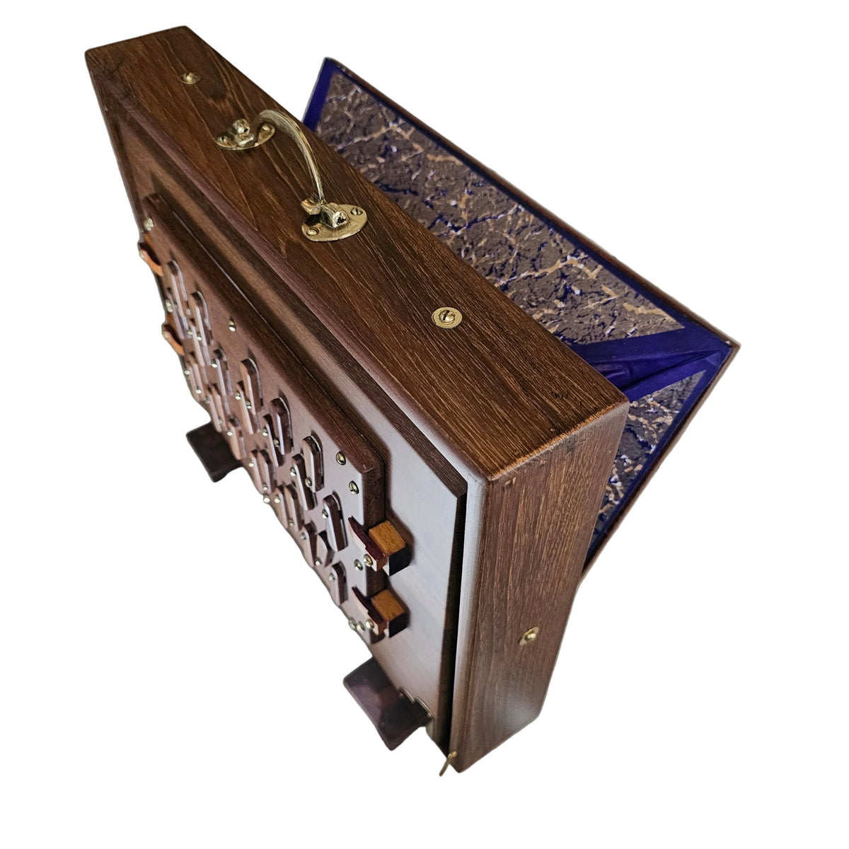 Shrutibox | 2 octaves | Note grave : do (C2) | 440 Hz | Bois de teck | Sac de transport inclus