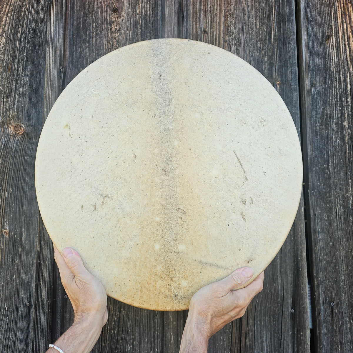 Tambour chamanique pleine lune ø 45 cm - cerf rouge - hêtre