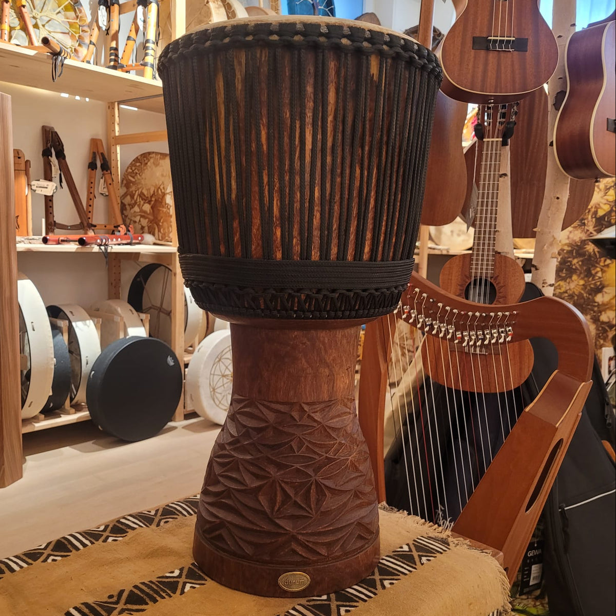 Master class de djembé du Burkina Faso, Ø 34,5 cm, H 66 cm