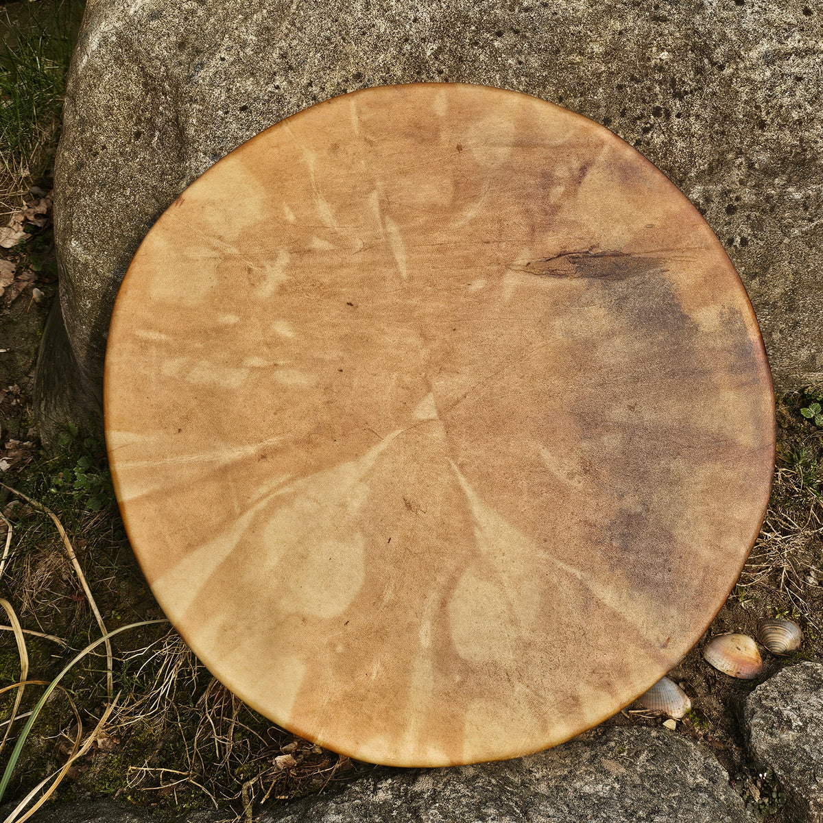 Tambour de chaman pleine lune ø 45 cm - Frêne - Cerf