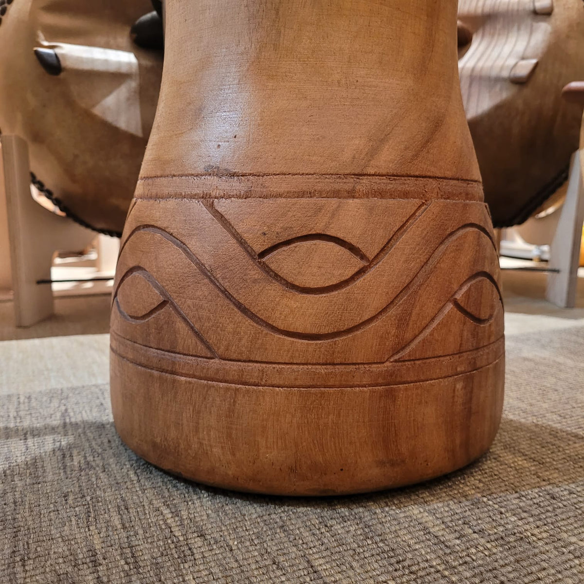Djembe from Ghana, Ø 35 cm, H 64 cm