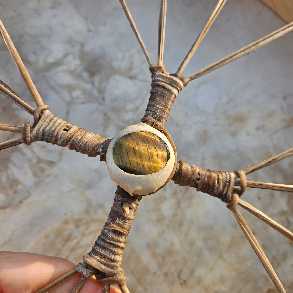 Tambour chamanique « Pleine Lune », ø 46 cm | Cerf | Bouleau