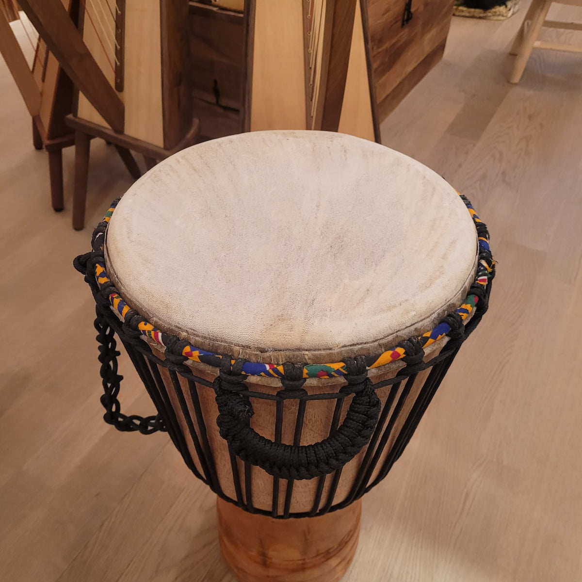 Djembé from Ghana, Ø 32 cm, H 56