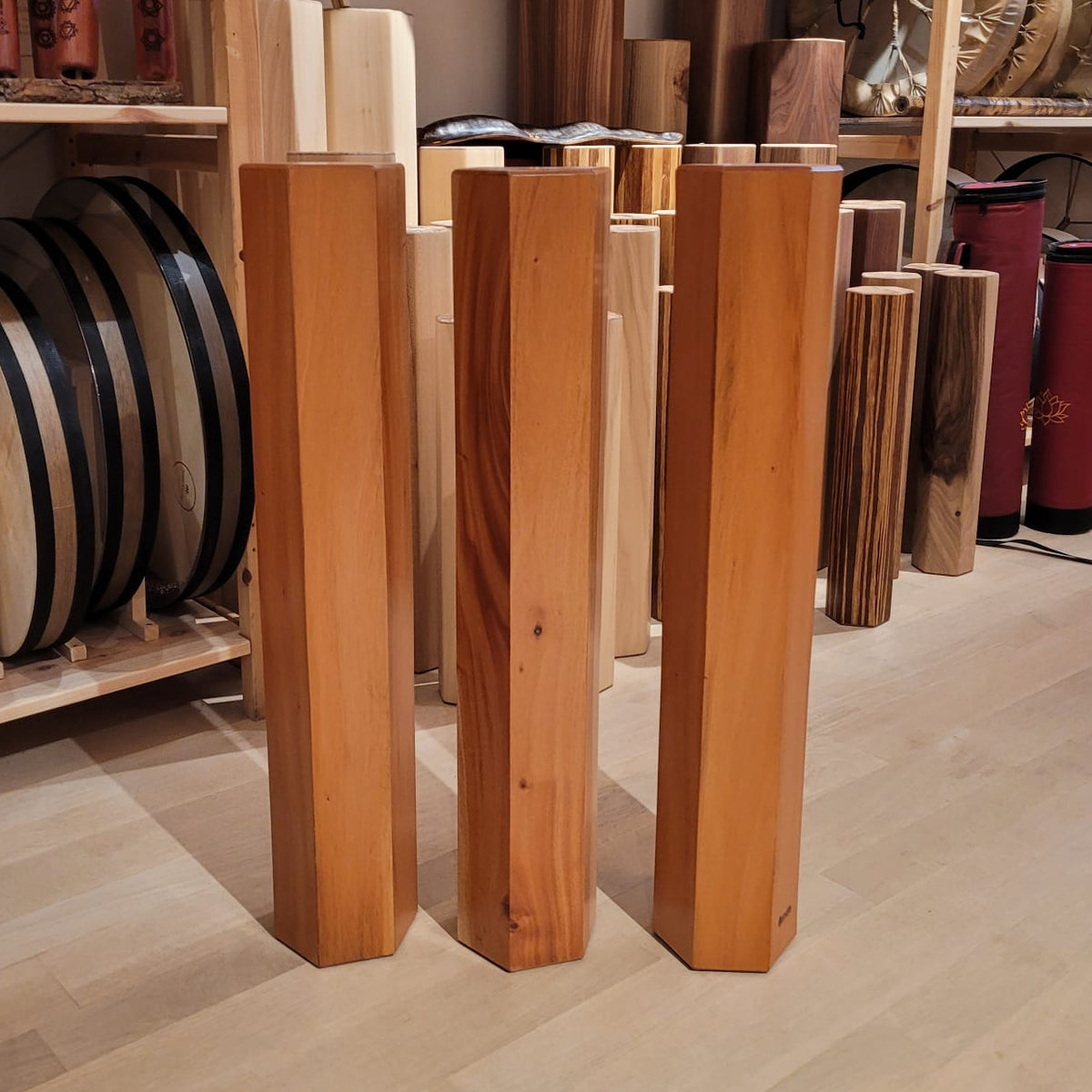 Regenstab aus Mahagonie – 70 cm, 7 Minuten Klangdauer