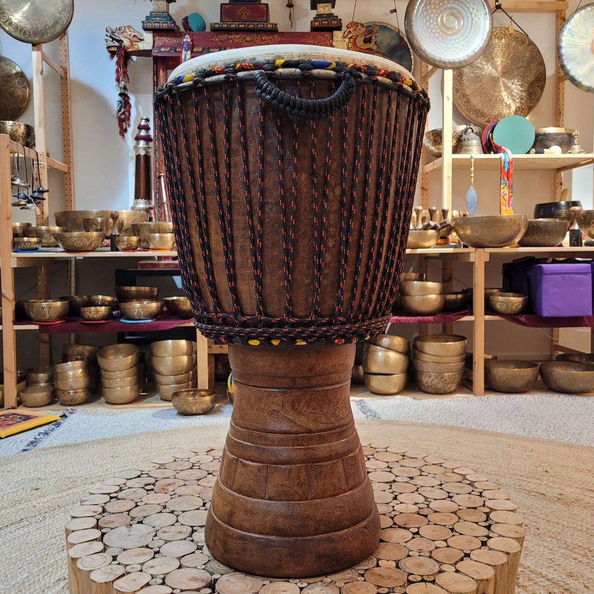 djembe from ivory coast, Ø 34 cm, H 64 cm