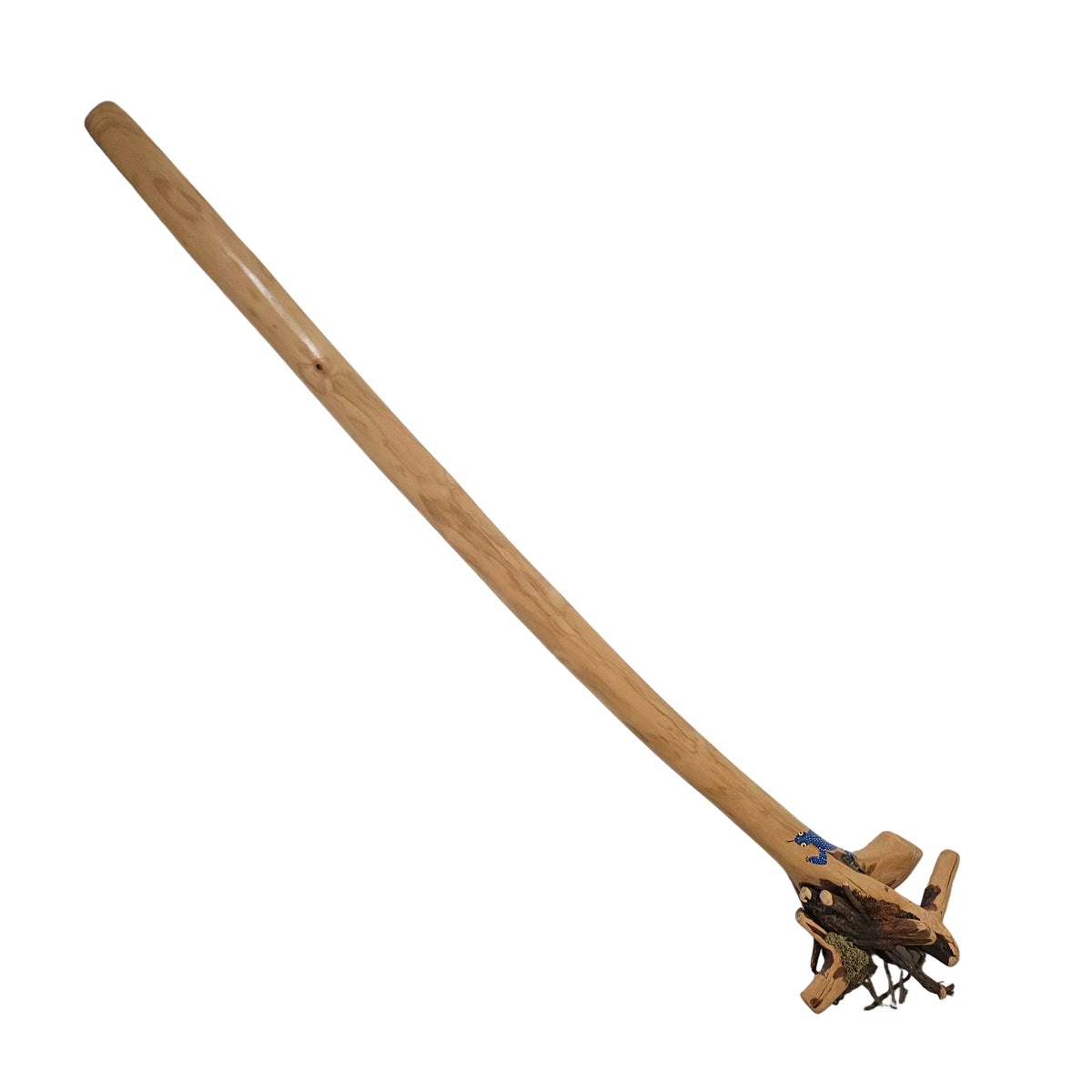 CH Didgeridoo mit Wurzel Gecko