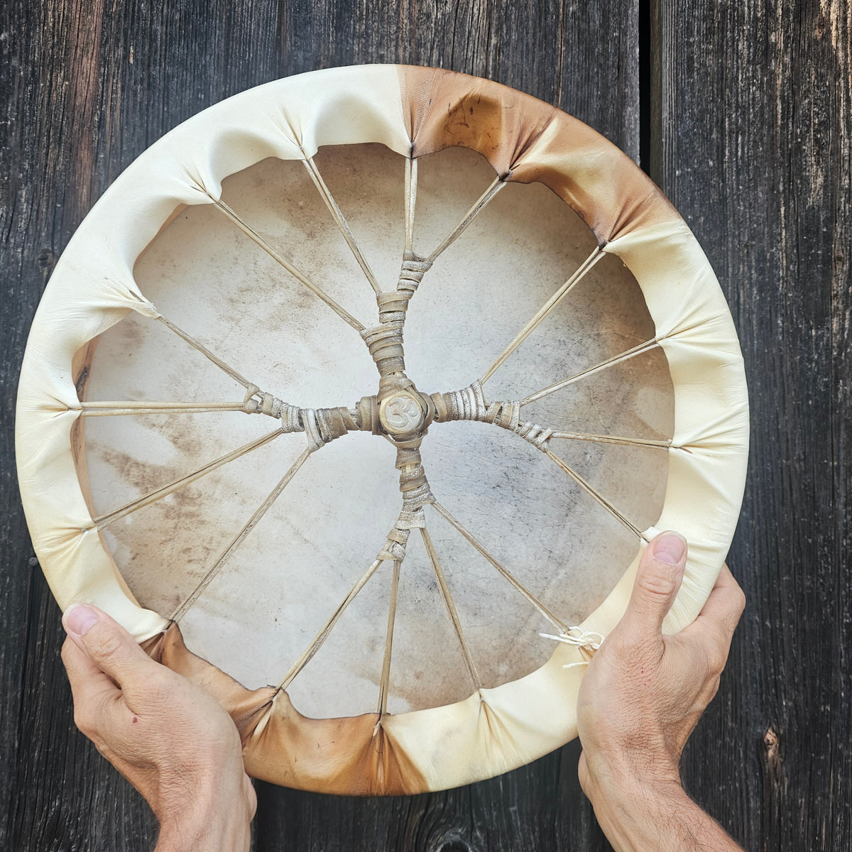Full Moon Shaman Drum, 40 cm diameter | Deer | Linden