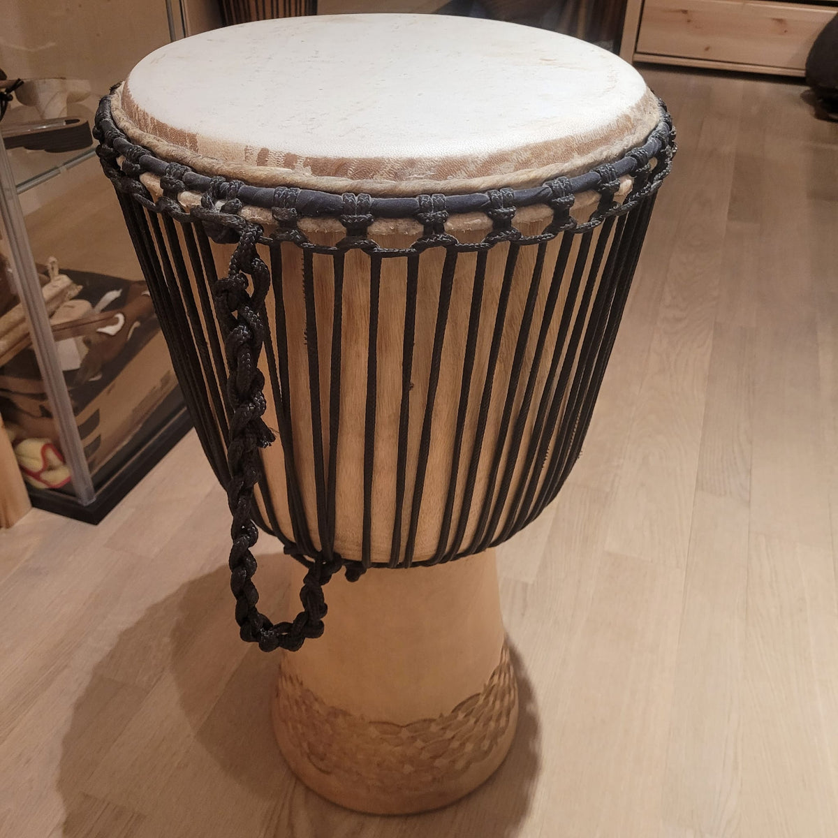 Djembé from Guinea Ø 30 cm, H 61 cm