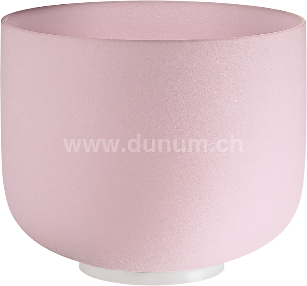 Rosenquartz Kristallklangschale ø 25.5 cm - F - Herz Chakra | Klangschalen & Stimmgabeln | Dunum.ch