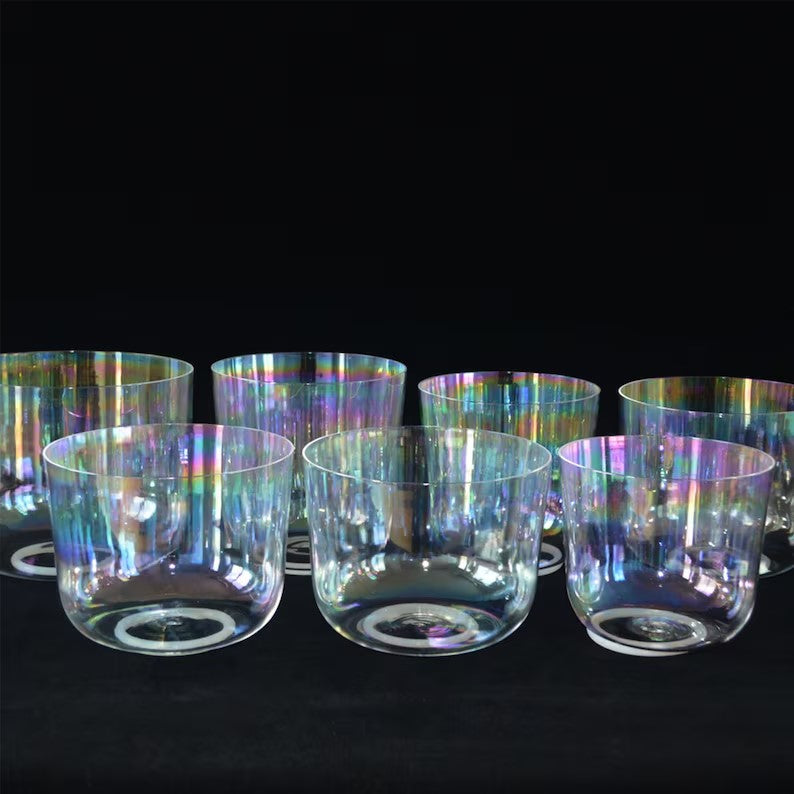 Alchemie Kristallklangschalen ø 23 cm in C - Wurzelchakra | Klangschalen & Stimmgabeln | Dunum.ch