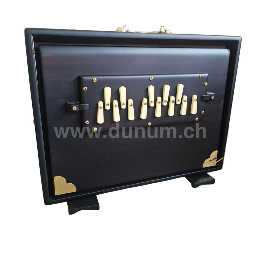 Shrutibox large – 13 Töne in C 440 Hz Teakholz inklusive Tasche