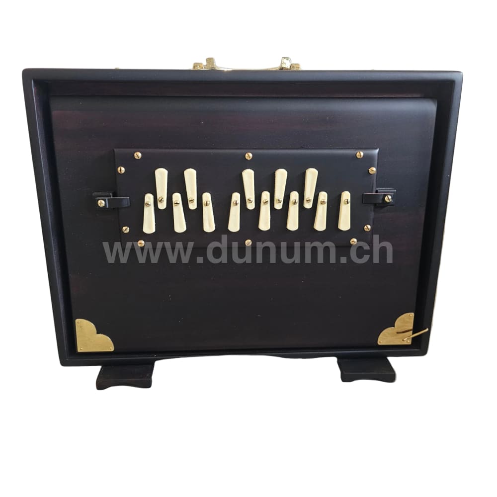 Shrutibox large – 13 Töne in C 440 Hz Teakholz inklusive Tasche