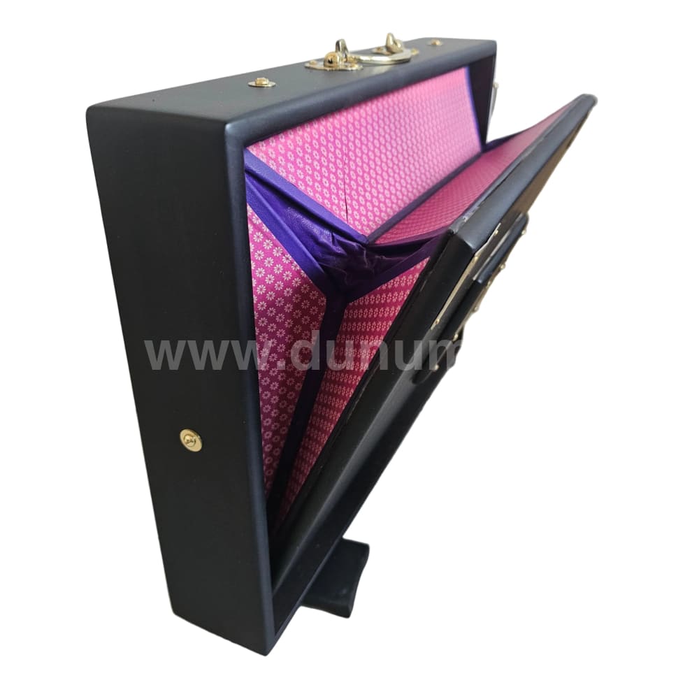 Shrutibox large – 13 Töne in C 440 Hz Teakholz inklusive Tasche