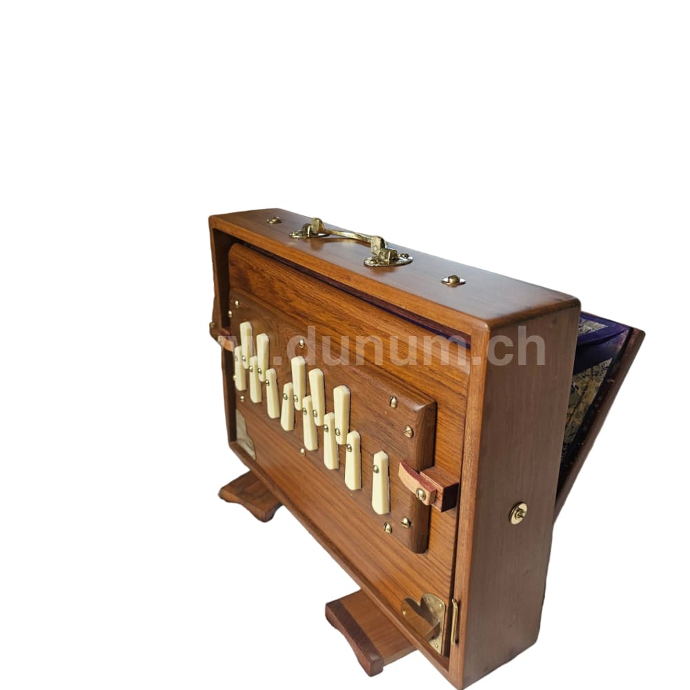 Shrutibox Small / Medium / Large – 13 chromatische Töne 440 Hz Teakholz inkl. Tasche.