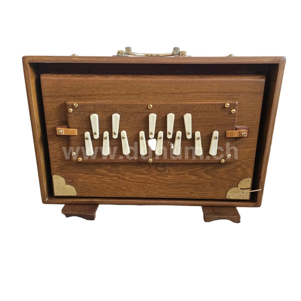 Shrutibox Small / Medium / Large – 13 chromatische Töne 440 Hz Teakholz inkl. Tasche. - medium