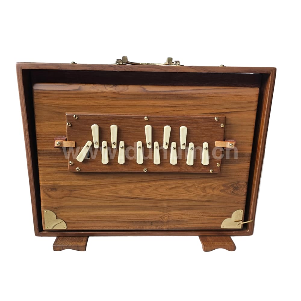 Shrutibox Small / Medium / Large – 13 chromatische Töne 440 Hz Teakholz inkl. Tasche. - large