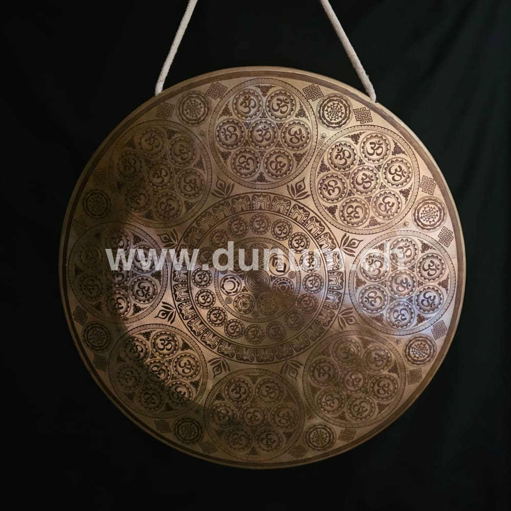 Tempelgong aus Nepal ø 40 cm - Om