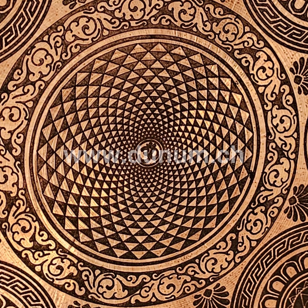 Tempelgong aus Nepal ø 60 cm - Blume des Lebens