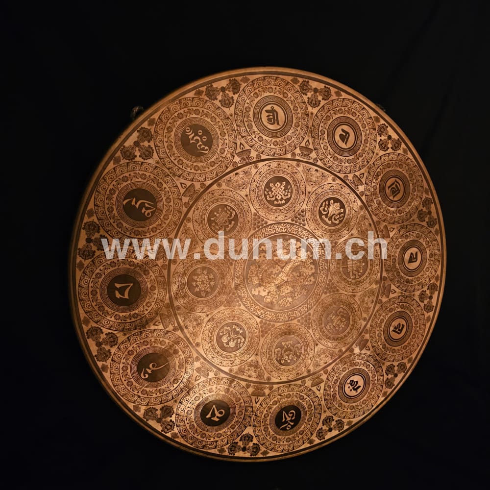 Tempelgong aus Nepal ø 70 cm - Drache