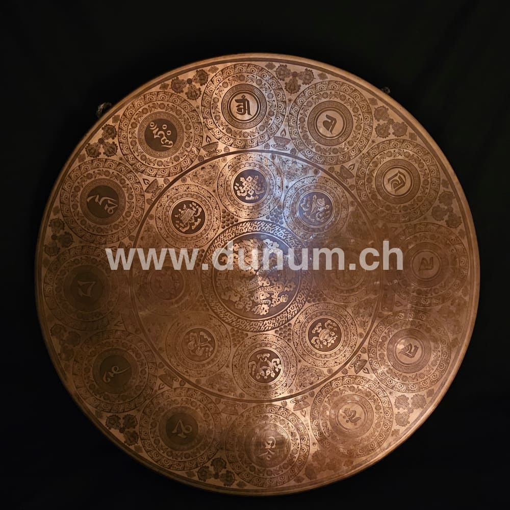 Tempelgong aus Nepal ø 70 cm - Drache