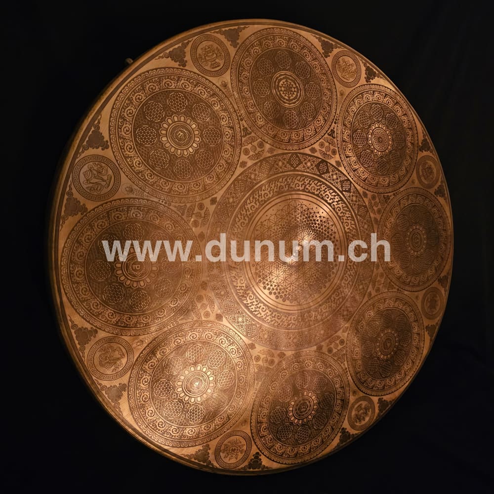 Tempelgong aus Nepal ø 70 cm - Spirale