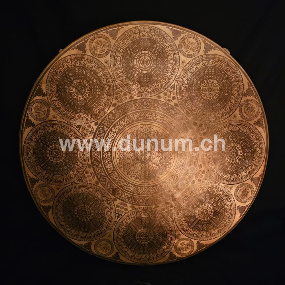 Tempelgong aus Nepal ø 70 cm - Spirale