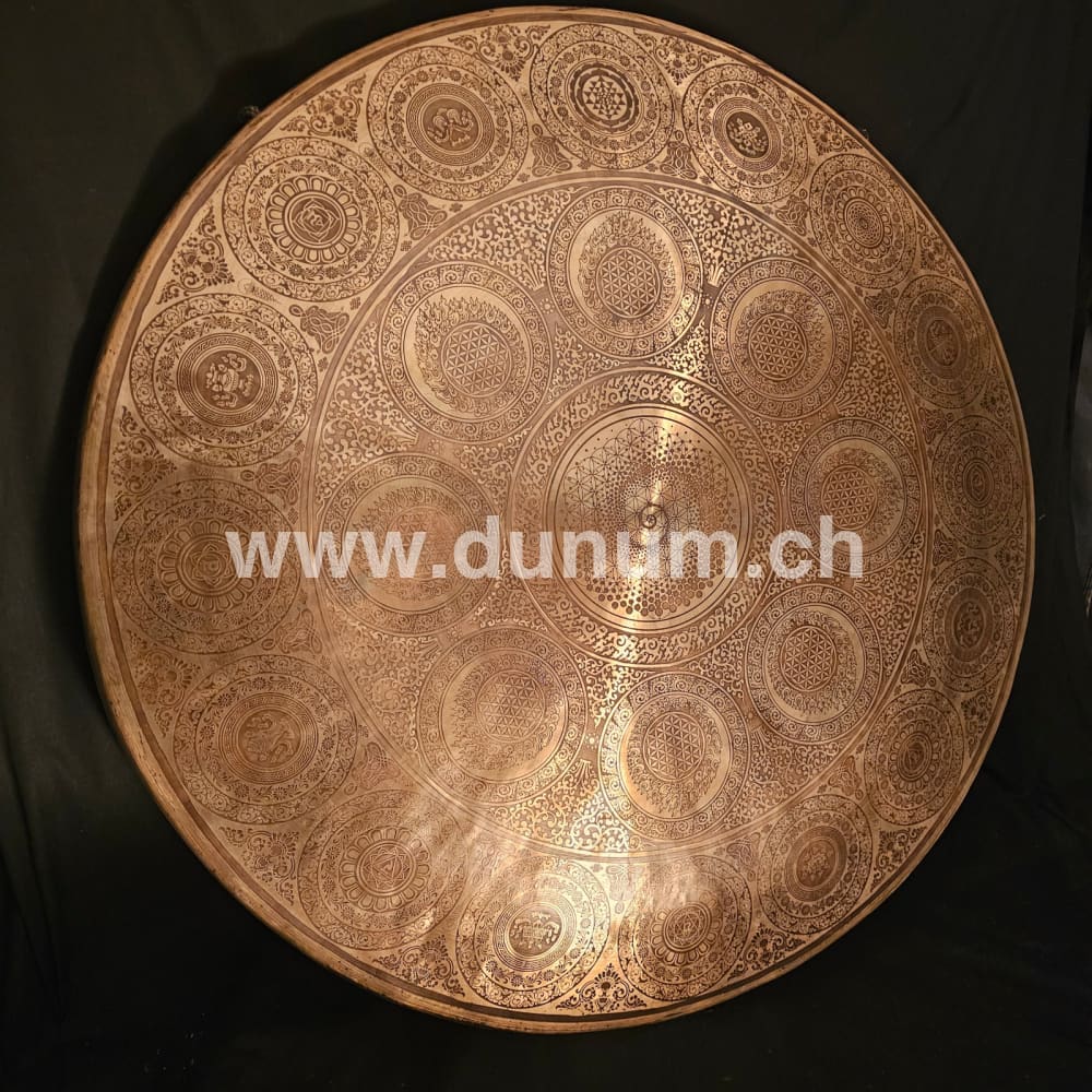 Tempelgong aus Nepal ø 90 cm - Spirale