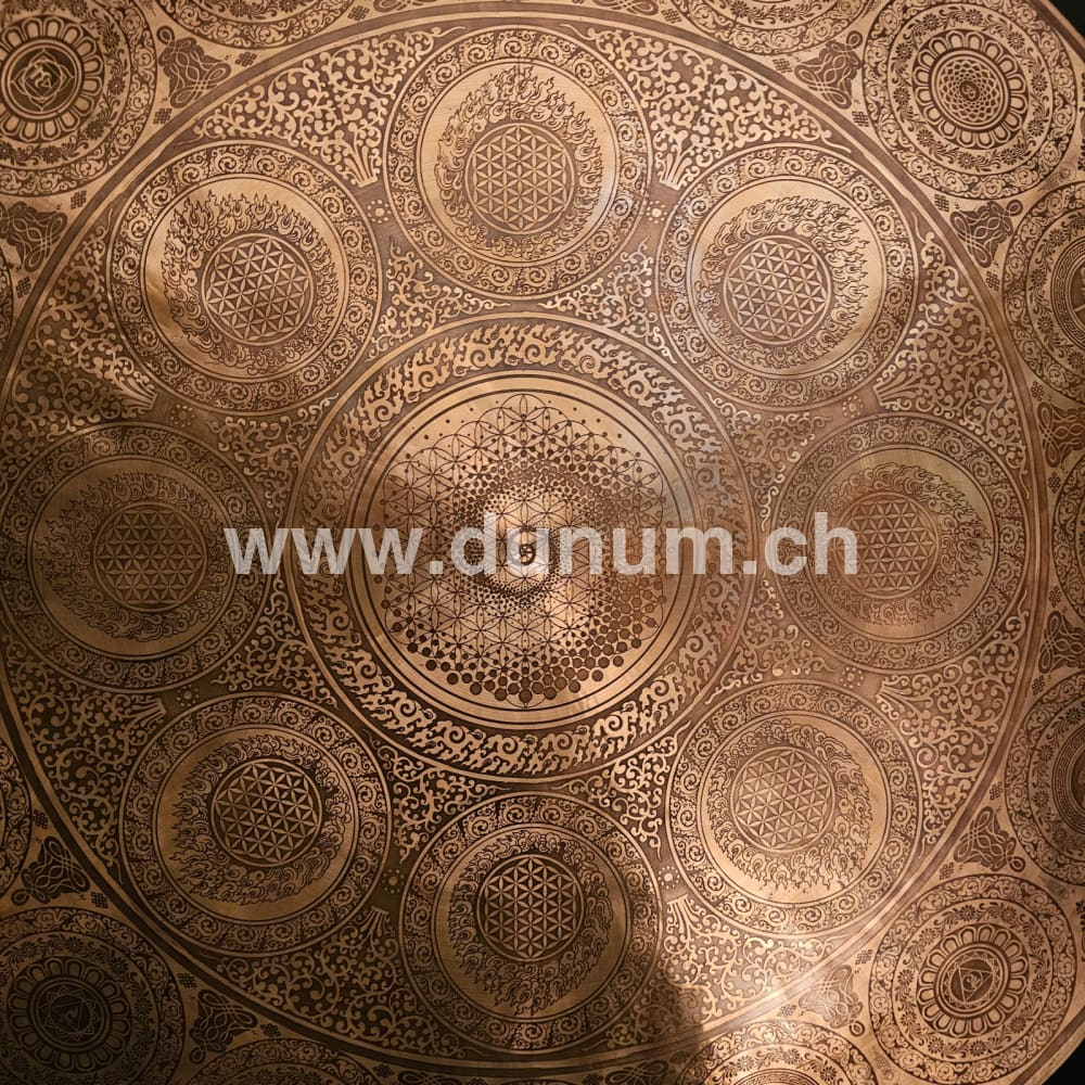 Tempelgong aus Nepal ø 90 cm - Spirale