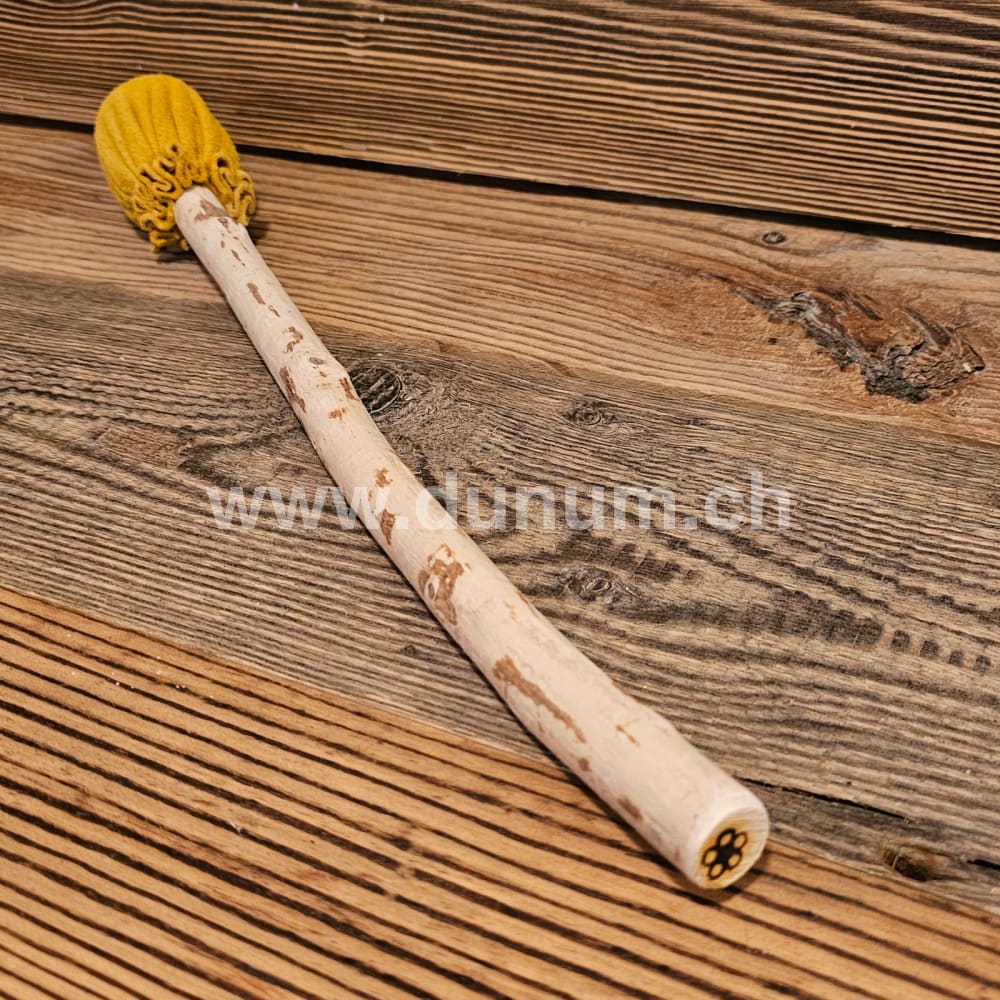 Trommelstock Leder/Biberholz