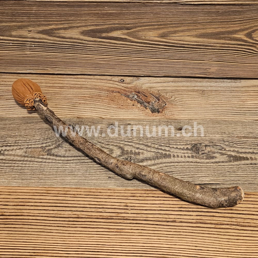 Trommelstock Leder/Wurzelstock