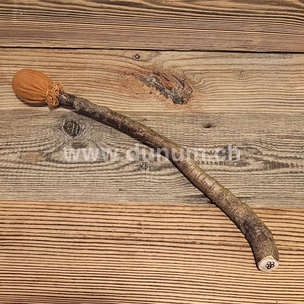 Trommelstock Leder/Wurzelstock