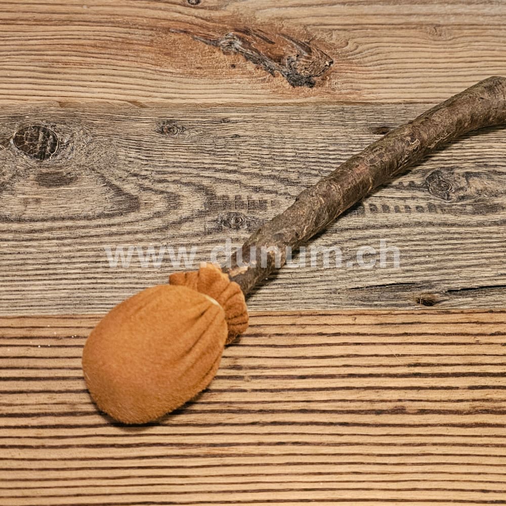 Trommelstock Leder/Wurzelstock