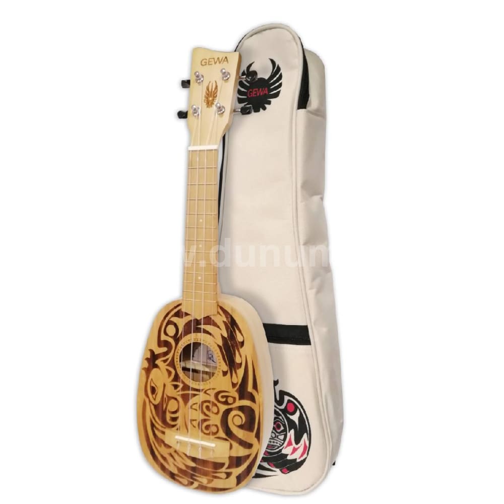 Ukulele Soprano Pineapple mit Tasche