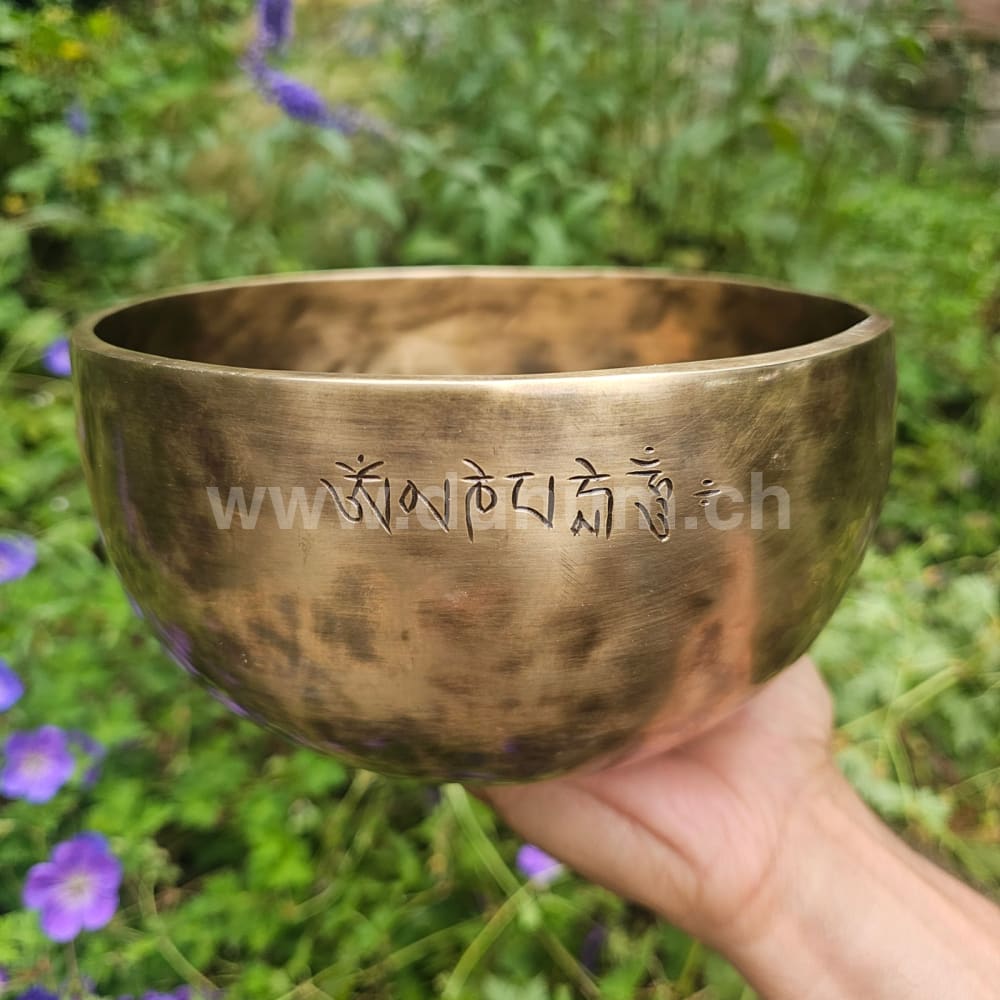 Vollmond-Klangschale aus Nepal | Ø 18.5 cm | B 432 Hz