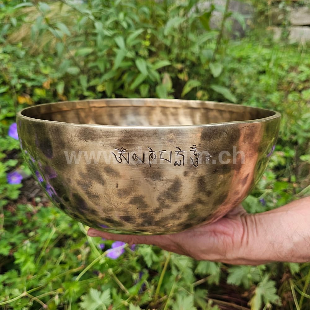 Vollmond-Klangschale aus Nepal | Ø 25 cm | C 432 Hz