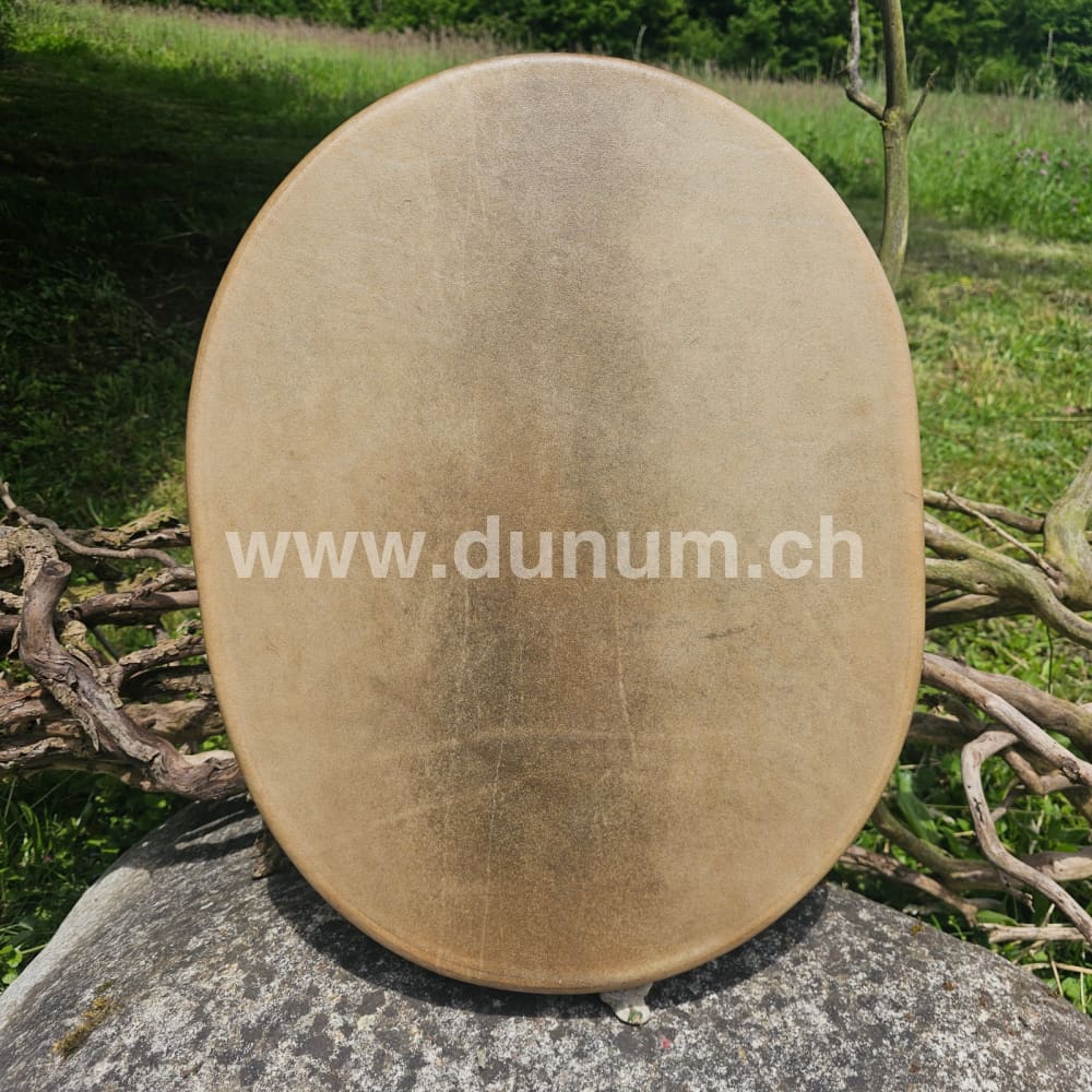 Vollmond Schamanentrommel oval - Rentier | Linde - spannbar