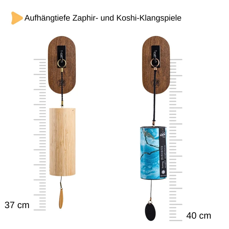 Crochets muraux pour carillons | Bois de noyer