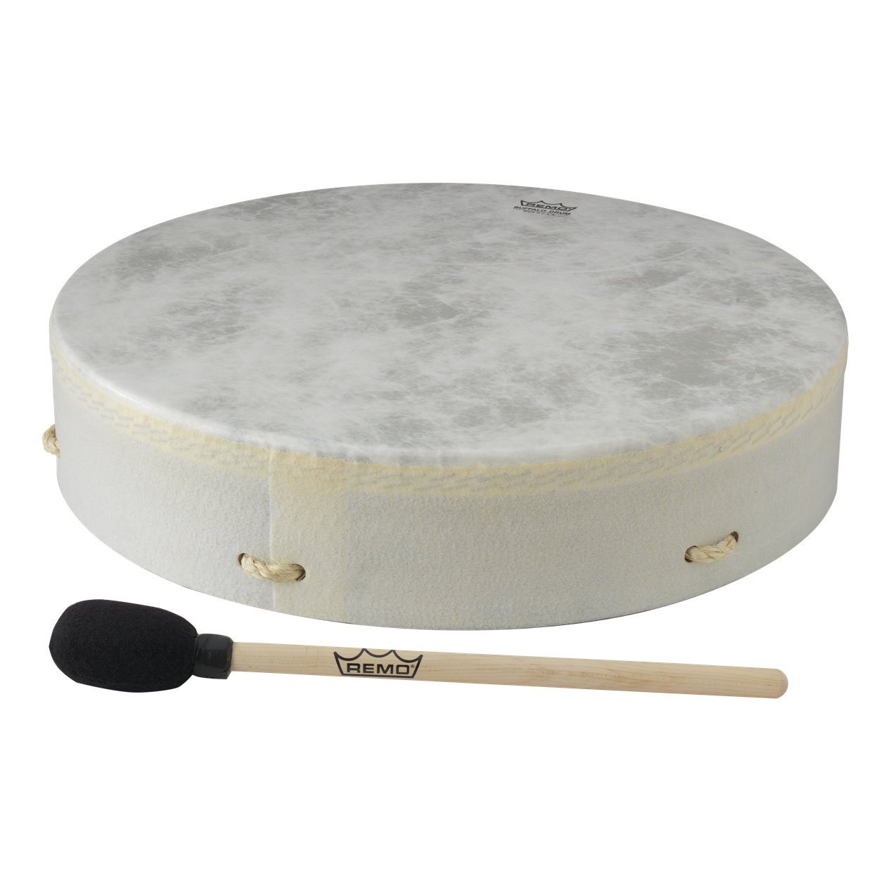 Vegane Buffalo Drum ø 40 cm mit Schlägel | Perkussion | Schamanentrommel | Dunum.ch
