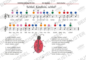 Lehrbuch für Kids - Kalimba B11 / Sansula Melody (grün) | Melodisch & Harmonisch | Sansula & Kalimba | Dunum.ch