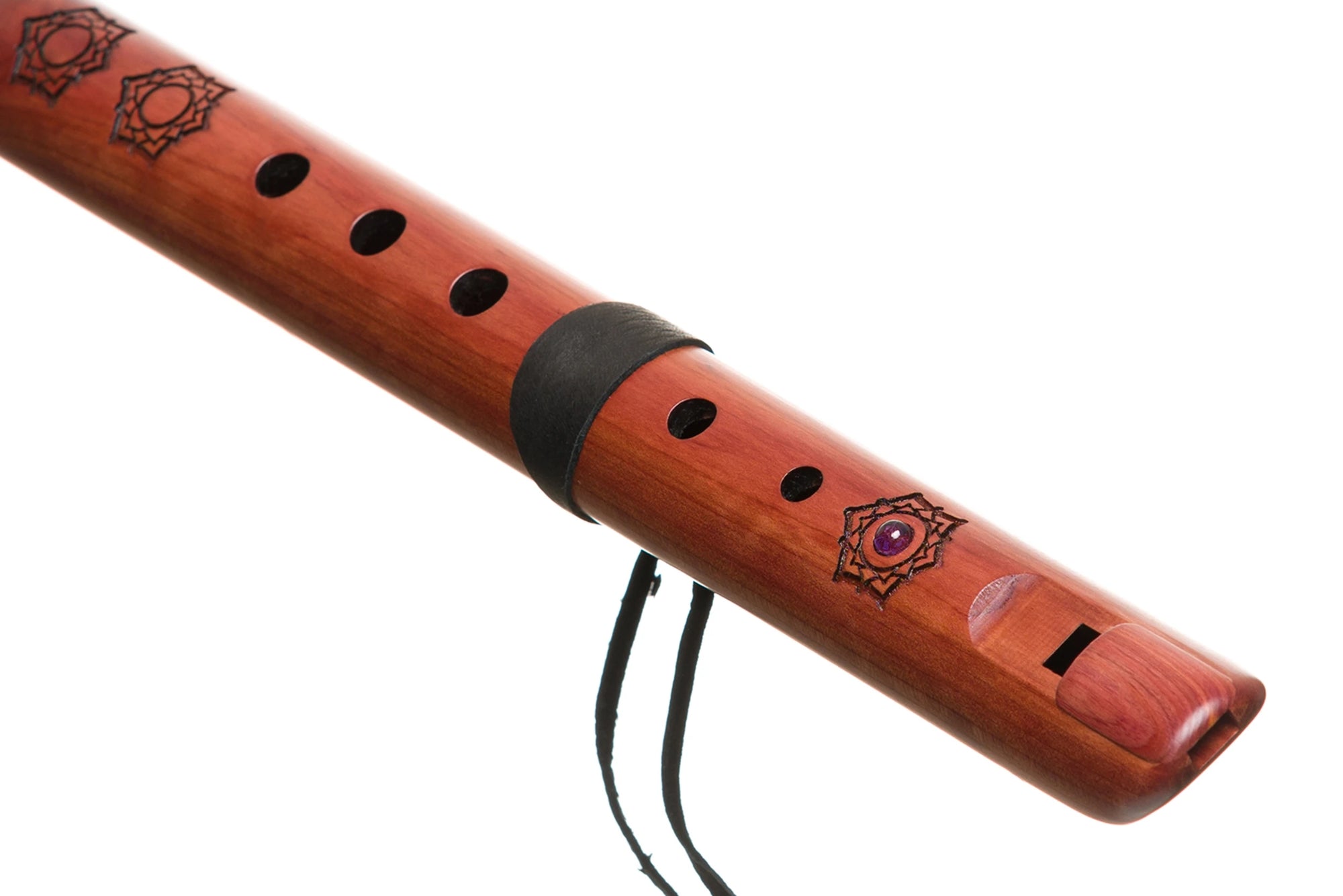 KRONEN Chakra Spirit Flöte in B - Aromatische Zeder | Blasinstrumente | Erdton & Chakra Flöten | Dunum.ch