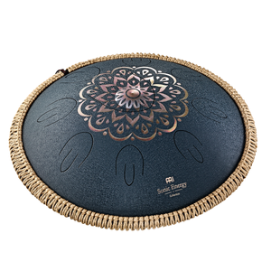 Octave Steel Tongue Drum - D Amara - Blumendesign | Handpan | Dunum.ch