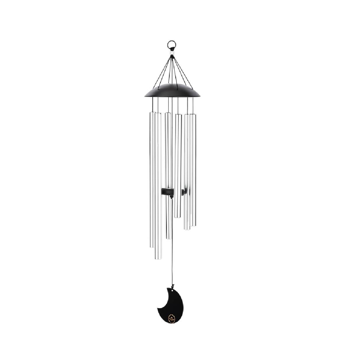 Mond Meditations Windspiele - Silber - Outdoor 80 cm | Koshi, Glocken & Gong | Windspiele | Dunum.ch