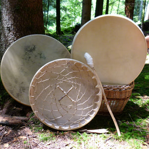 Original Nordamerikanische Indianertrommel - Hirsch - ø 40-45 und 50 cm | Perkussion | Schamanentrommel | Dunum.ch